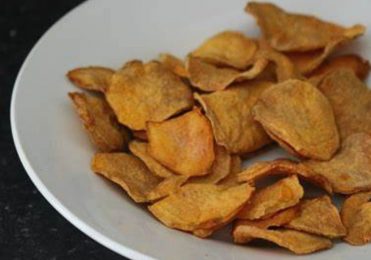 Chips de Batata Doce na Airfryer, comer bem eleva o estado de espírito.