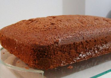 Pão de ló de chocolate perfeito para fazer bolos personalizados